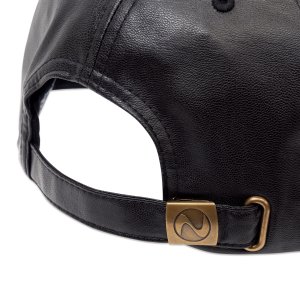 Photo6: MOON Brush Logo Faux Leather Hat
