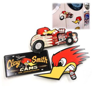 Photo4: Clay Smith Mr.Horsepower Hot Rod Laser Cut Metal Sign