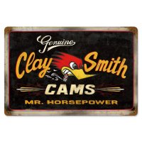 Clay Smith Genuine Mr.Horsepower Black Metal Sign