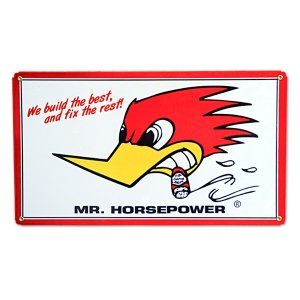 Photo1: Clay Smith Metal Sign - Mr. Horsepower