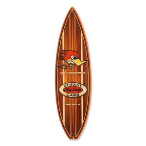 Photo1: Clay Smith Woodie Surfboard Metal Sign