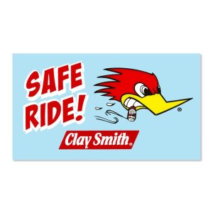 Photo1: Clay Smith Safe Ride Sticker (Color)
