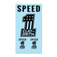 Clay Smith No. 1 Sticker (Black)