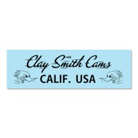 Clay Smith CALIF. USA Sticker (Black)