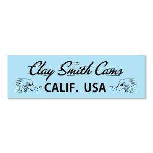 Photo1: Clay Smith CALIF. USA Sticker (Black)