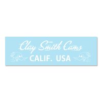 Clay Smith CALIF. USA Sticker (White)