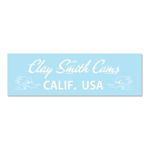 Photo1: Clay Smith CALIF. USA Sticker (White)