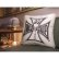 Photo1: MOON Equipped Iron Cross Cushion Cover (1)