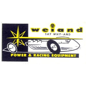 Photo1: HOT ROD Sticker weiand PWER & RACING EQUIPMENT Sticker