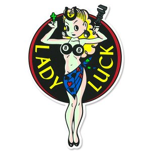 Photo2: Lady Luck 6-inch Sticker