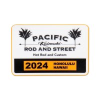 Pacific Rod & Street Honolulu Hawaii 2024 Parking Permit Window Sticker