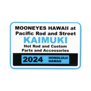 Photo1: MOONEYES HAWAII 2024 Parking Permit Window Sticker