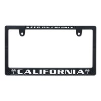 CALIFORNIA License Plate Frame BK/WH JPN Size