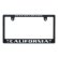 Photo1: CALIFORNIA License Plate Frame BK/WH JPN Size (1)