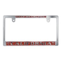 CALIFORNIA License Plate Frame CH/RD JPN Size