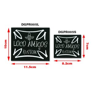 Photo2: PARADISE ROAD LOCO AMIGOS Cross Sticker Small