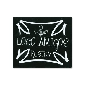 Photo1: PARADISE ROAD LOCO AMIGOS Cross Sticker Large