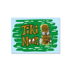 Photo2: Tiki MOON Sticker