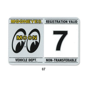 Photo9: MOONEYES Registration Stickers