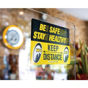 Photo1: MOON Message Sticker Keep Distance