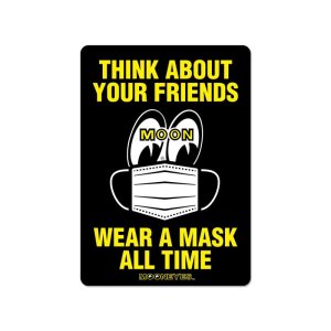 Photo2: MOON Message Sticker Wear A Mask