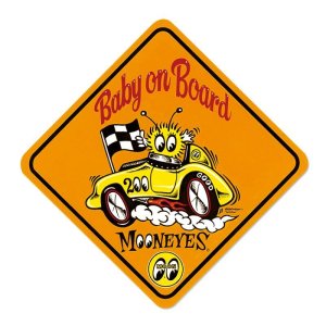 Photo2: MOON Baby on Board Decal
