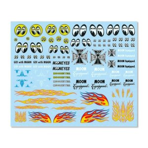 Photo1: 1/64 Die-cast Car Decals MOONEYES Assort