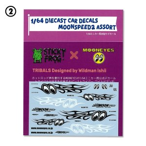 Photo3: 1/64 Diecast Car Decals MOON SPEED Assort