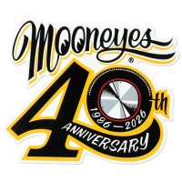 MOONEYES 40th Anniv Disc Sticker