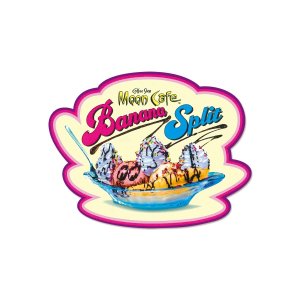 Photo1: MOON Cafe Banana Split Sticker