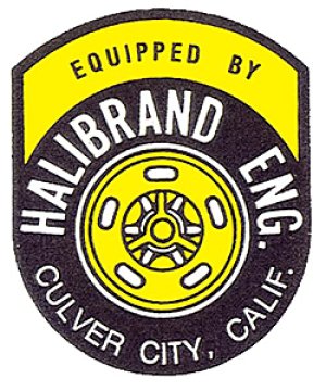 Photo1: HOT ROD Sticker HALIBRAND ENG.Sticker