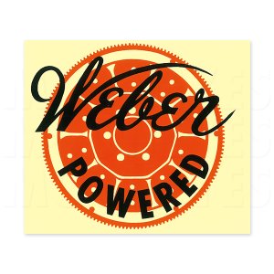 Photo1: HOT ROD Weber Powered Sticker