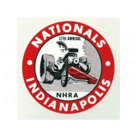 HOT ROD Sticker 1966 NHRA INDIANAPOLIS NATIONALS