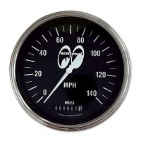 MOON Equipped 4 5/8inch 140MPH Speed Meter   (Black)