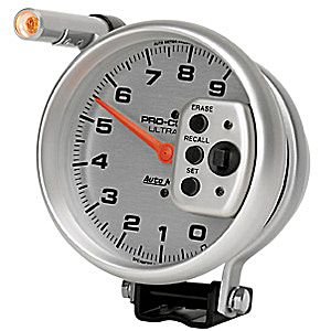 Photo1: Ultra Light Single  Range Silver Tachometer 5inch 9000RPM