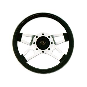 Photo1: Grant Challenger Foam Grip Silver 4 Spoke 34cm