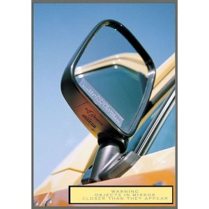 Photo1: Side Mirror Caution Sticker