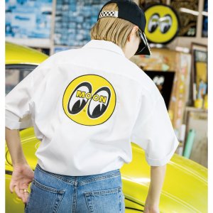 Photo4: MOON Line Panel Work Shirt