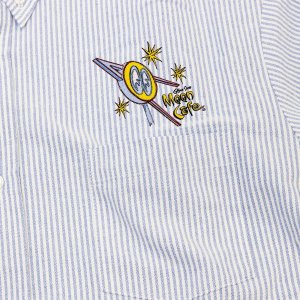 Photo6: MOON Cafe Signature Emblem Button-down Shirt