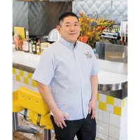 MOON Cafe Signature Emblem Button-down Shirt