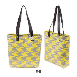 Photo2: MOON Woven Checker Bag