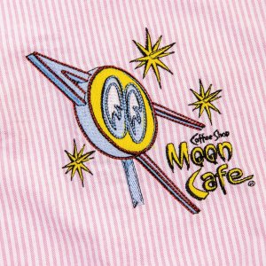 Photo6: Kids MOON Cafe Signature Emblem Button-down Shirt