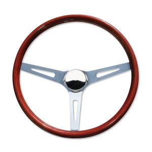 Photo1: 15" Wood Steering Wheel Slot