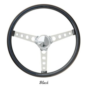 Photo2: MOONEYES ORIGINAL "Finger Grip" Steering Wheel 15" Black (Vinyl Grip)