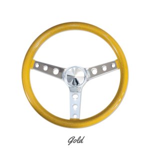 Photo8: MOONEYES ORIGINAL California Metal Flake Steering Wheels 3-Holes 34cm(13.5")