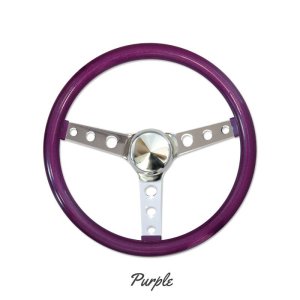 Photo7: MOONEYES ORIGINAL California Metal Flake Steering Wheels 3-Holes 34cm(13.5")