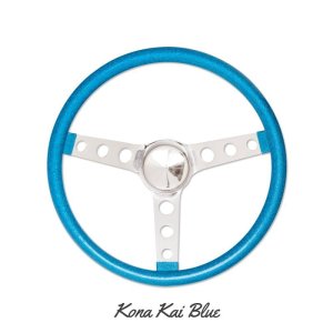 Photo3: MOONEYES ORIGINAL California Metal Flake Steering Wheels 3-Holes 34cm(13.5")