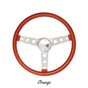 Photo10: MOONEYES ORIGINAL California Metal Flake Steering Wheels 3-Holes 34cm(13.5")
