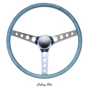 Photo4: MOONEYES ORIGINAL California Metal Flake 4-Holes Finger Grip Steering Wheel 38cm (15")
