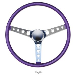 Photo7: MOONEYES ORIGINAL California Metal Flake 4-Holes Finger Grip Steering Wheel 38cm (15")